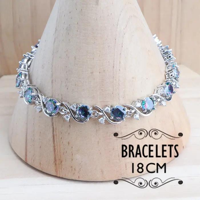 Ensemble de bijoux en argent Sterling 925 pour femmes