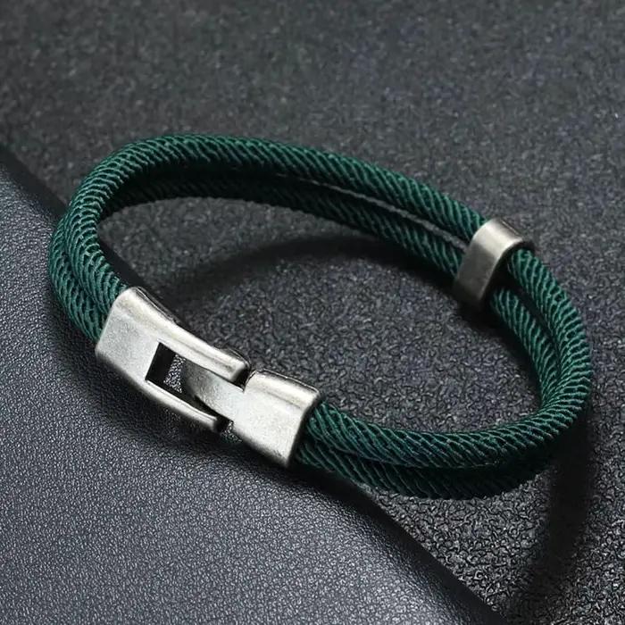 Bracelet Vintage Macramé pour Homme Style Vendange Accessoire de Mode Occasion Spéciale Cadeau Pour Lui