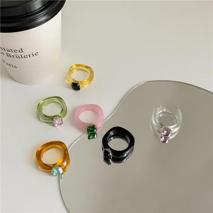 Bague de Luxe Géométrique Irrégulière pour Femme
