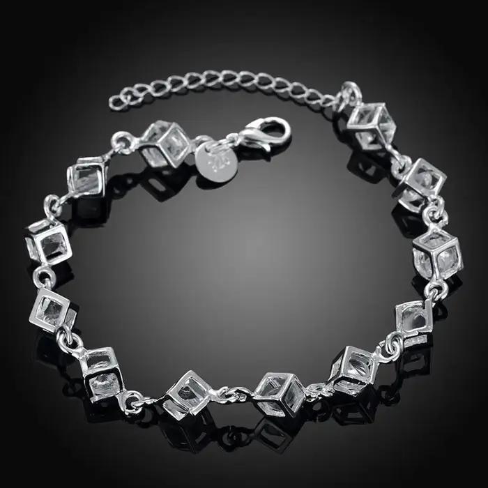 Bracelet en argent regardé 925 pour hommes et femmes