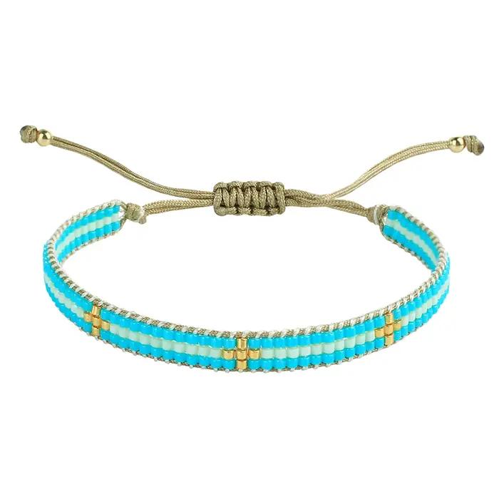 KELITCH nouvelles femmes Bracelets amitié Bracelet chaîne Boho Miyuki verre graine perle à la main tissé Wrap Bracelet bijoux réglable
