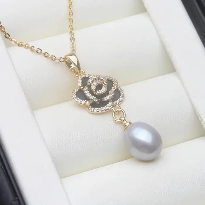 Colliers de perles d'eau douce originales pour femmes