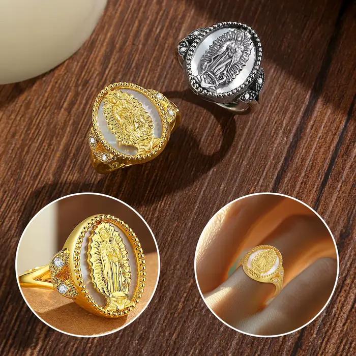 Bague Eudora en cuivre Vierge Marie