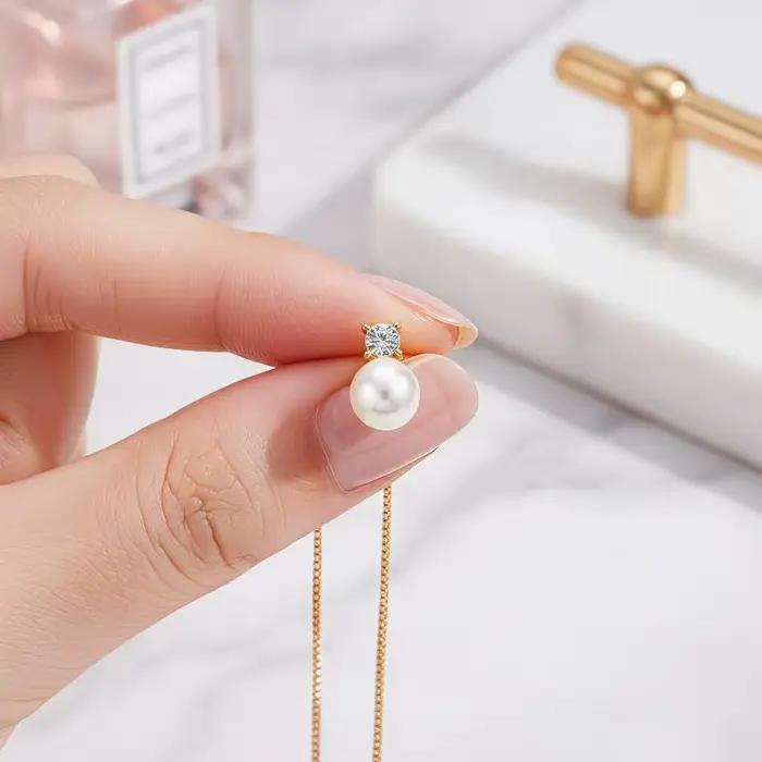 Bijoux en fausses perles pour femmes, style français, luxe discret, adaptés à un usage quotidien, aux fêtes, aux banquets, cadeau parfait