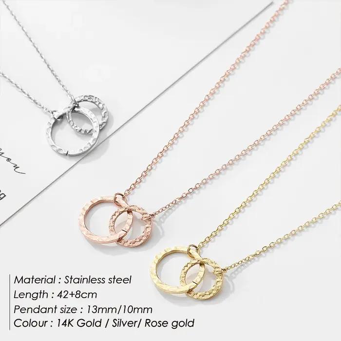 EManco – collier de Style minimaliste plaqué or 14 carats