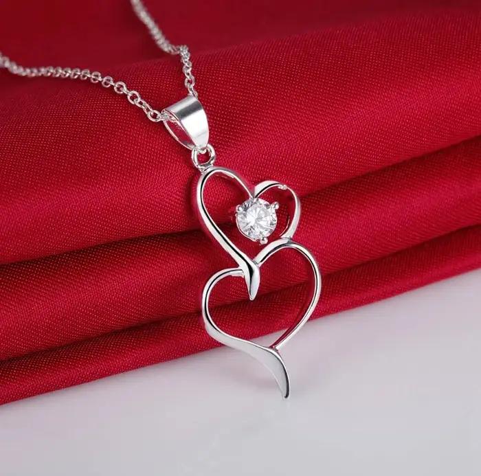Collier pendentif en argent sterling 925 pour femmes