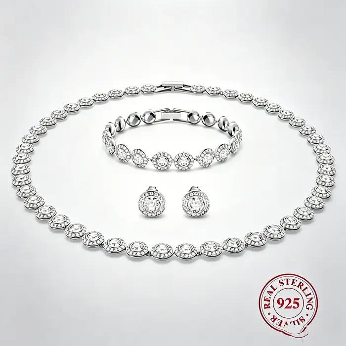 Ensemble de bijoux élégant en pierres précieuses pour femmes occasions spéciales mariage soirées