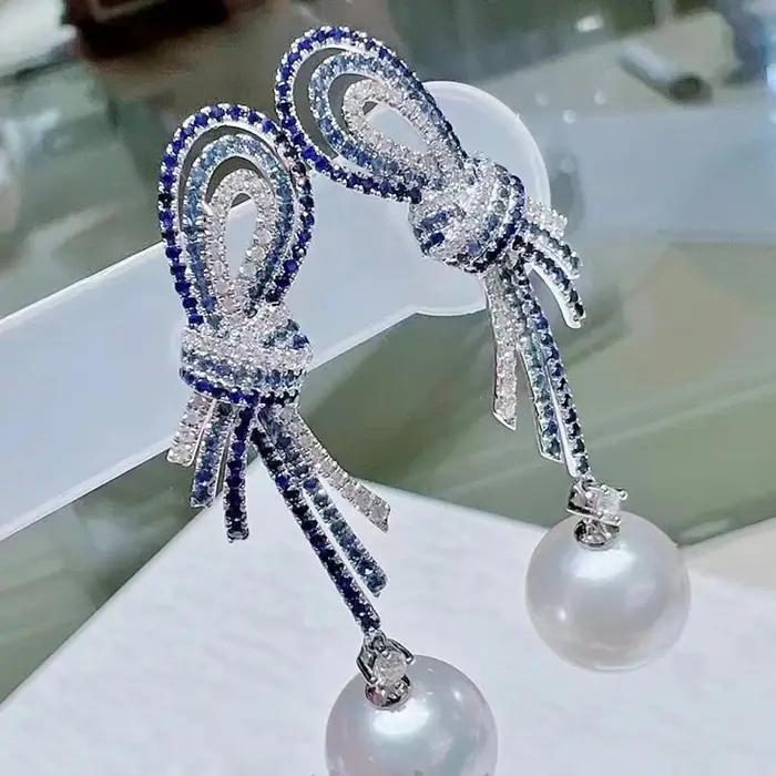 MeiBaPJ – boucles d'oreilles en argent 925 véritable pour femme
