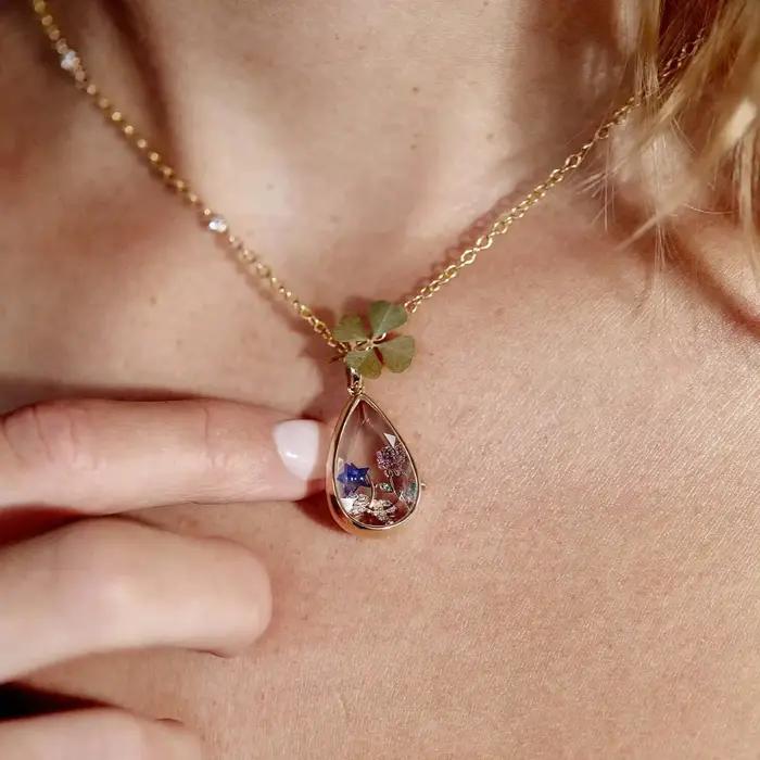 Collier pendentif ouvert pour femmes et filles