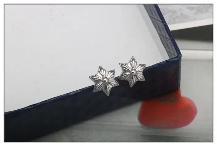 Boucles d'oreilles en argent sterling 925 étoile pour homme et femme style punk moderne rock hip hop occasions spéciales parties