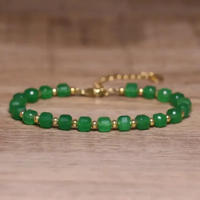 Bracelet de perles de pierres précieuses naturelles pour femmes