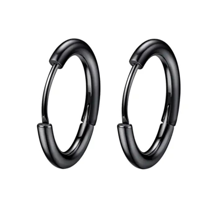 Boucles créoles en acier inoxydable SMYXY unisexes pour femmes hommes piercing cartilage tragus style punk occasionnels