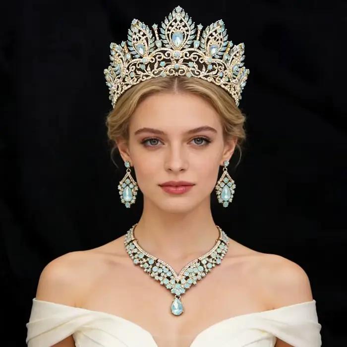 Parures de bijoux Princesse Reine Mariée pour femmes