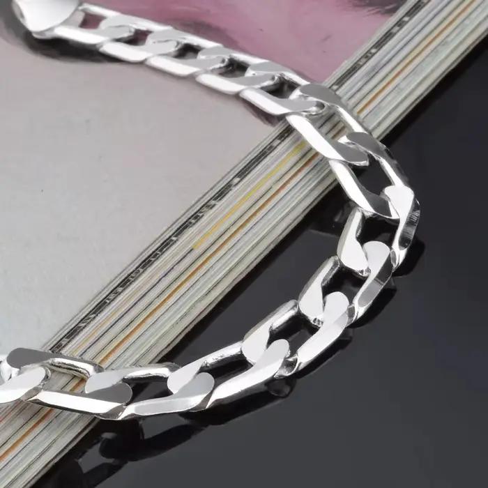 Bracelet en argent Sterling 925 motif plante bijou pour femme et homme mariage anniversaire