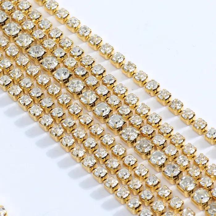 CUIER jupe longue corps chaîne bijoux pour femmes pour fête délicate fleur cristal