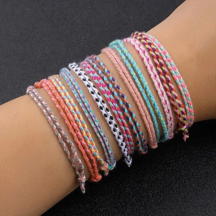 Bracelets Bohèmes Tissés à la Main Imperméables Réglables Pour Hommes et Femmes Occasions Spéciales Activités Nautiques