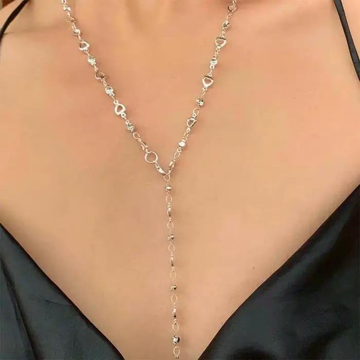 LATS nouveau luxe coloré Long gland collier pour femmes brillant strass cristal Zircon tour de cou bohème déclaration bijoux cadeaux