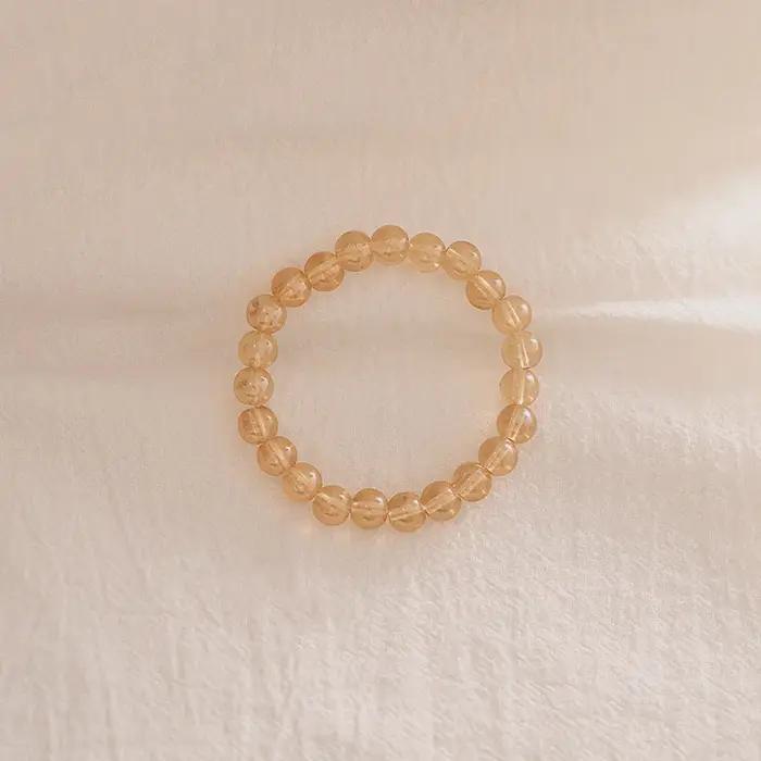 Bracelet Élastique aux Perles Semi-précieuses Style Décontracté pour Filles Occasions Spéciales Tutoriel DIY Accessoire Mode Chic