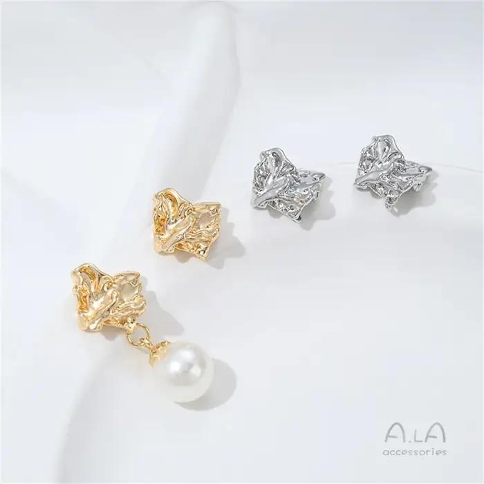 Boucle d'oreille multi-suspension plaquée or 14 carats
