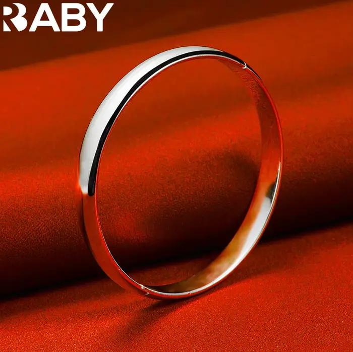 URBABY – bracelet rond en argent Sterling 925 pour femmes, cadeaux créatifs, assortis avec tout, pour fête et usage quotidien