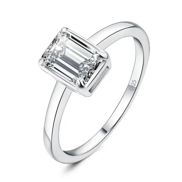 Bague de mariage en argent Sterling 925