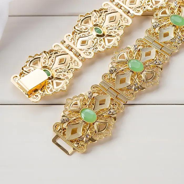 Bijoux De Luxe En ou Style Marocain Clip Fleur Creuse Arad Mariage Dérsynchronisation Patients Environnement accessoire