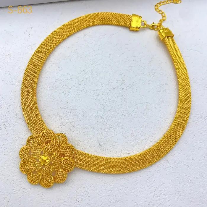Ensembles de bijoux fleuris en plaqué or pour femmes occasions spéciales romantiques mignonnes mariage anniversaire