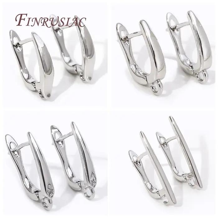 Crochets de boucle d'oreille plaqués or 18 carats pour femmes