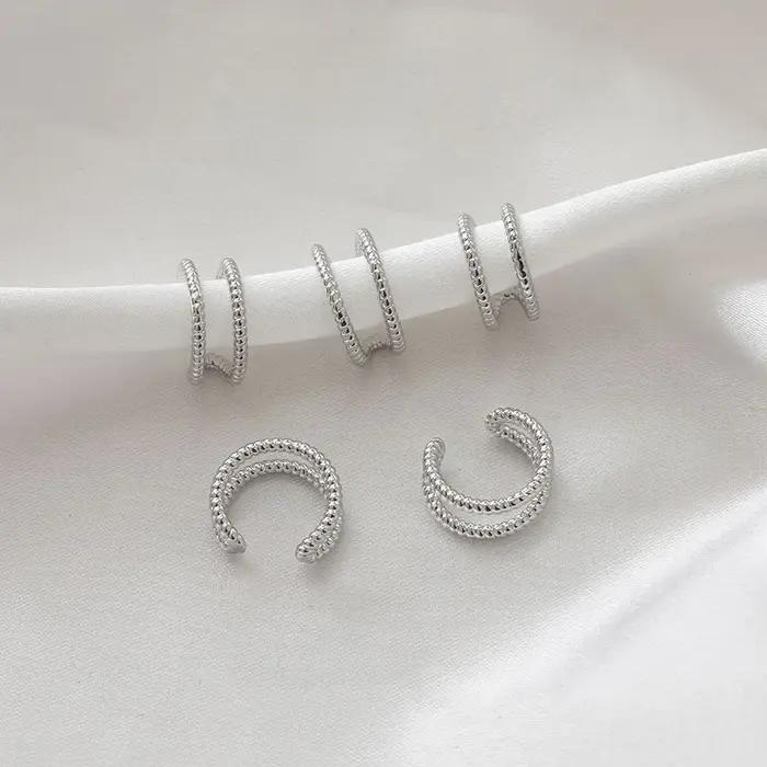 Réinitialisation d'oreille indolore plaqué or 14 carats