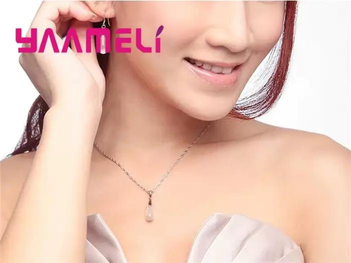 Ensemble de bijoux purs simples en argent Sterling 925
