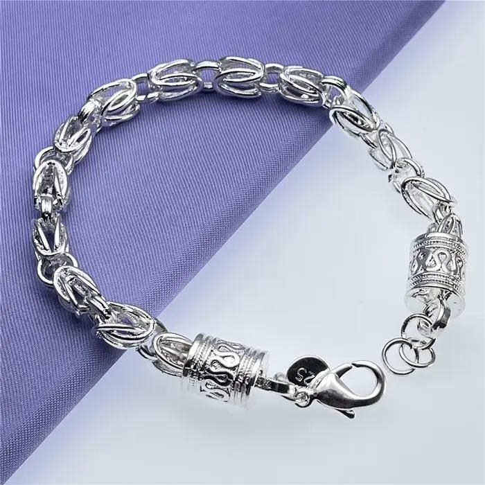 Bracelet en argent sterling 925 Noble et tendance pour hommes et femmes, bijoux de fiançailles, cadeaux
