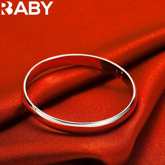 URBABY – bracelet rond en argent Sterling 925 pour femmes, cadeaux créatifs, assortis avec tout, pour fête et usage quotidien