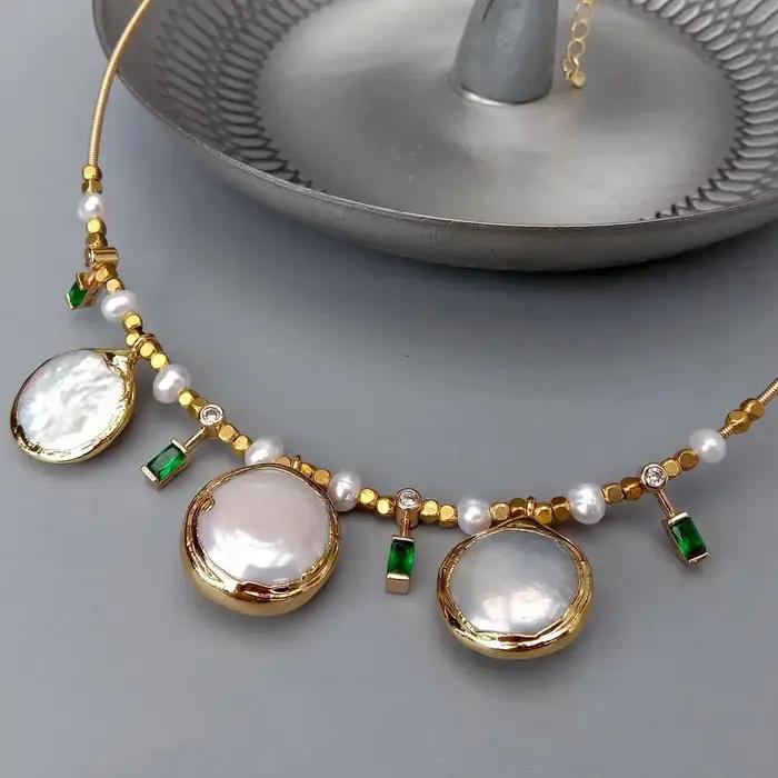 YYGEM – collier ras du cou plaqué or
