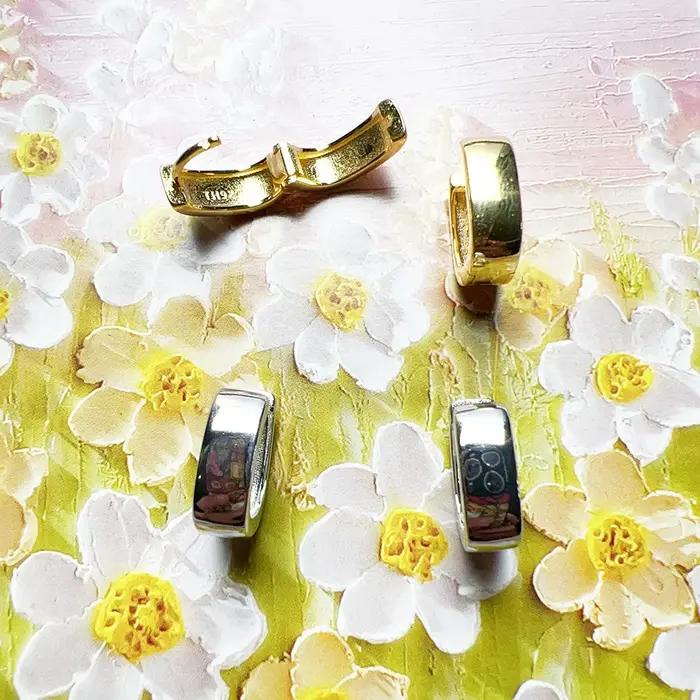 Boucles d'oreilles créoles à charnière créole