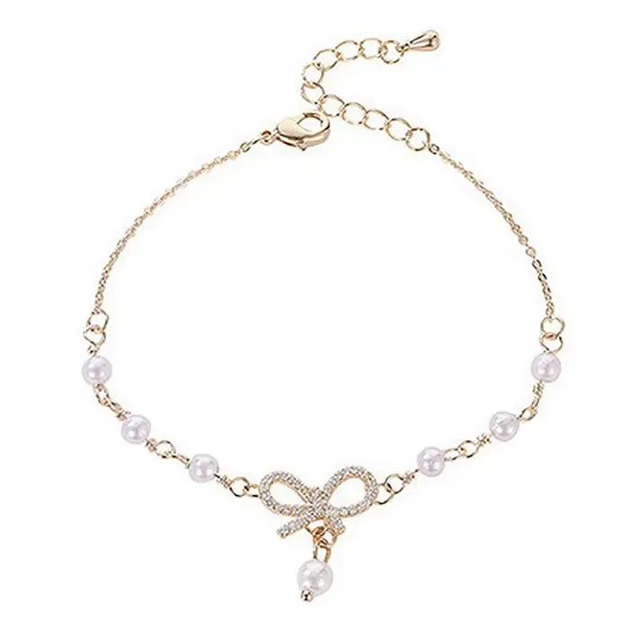Bracelet de Perles Extensible pour Femme, Bijoux Cadeau, 1 Pièce