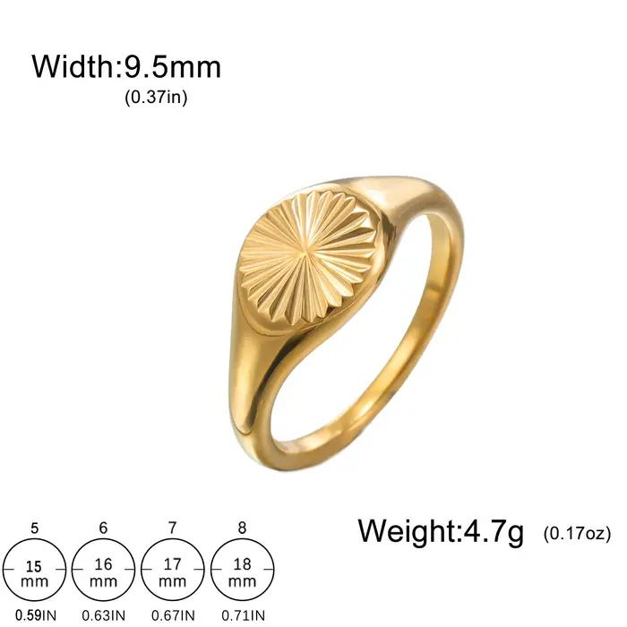Bague Mobius en acier inoxydable plaquée or 18 carats pour femmes, design géométrique minimaliste, alliance de mariage pour occasions spéciales