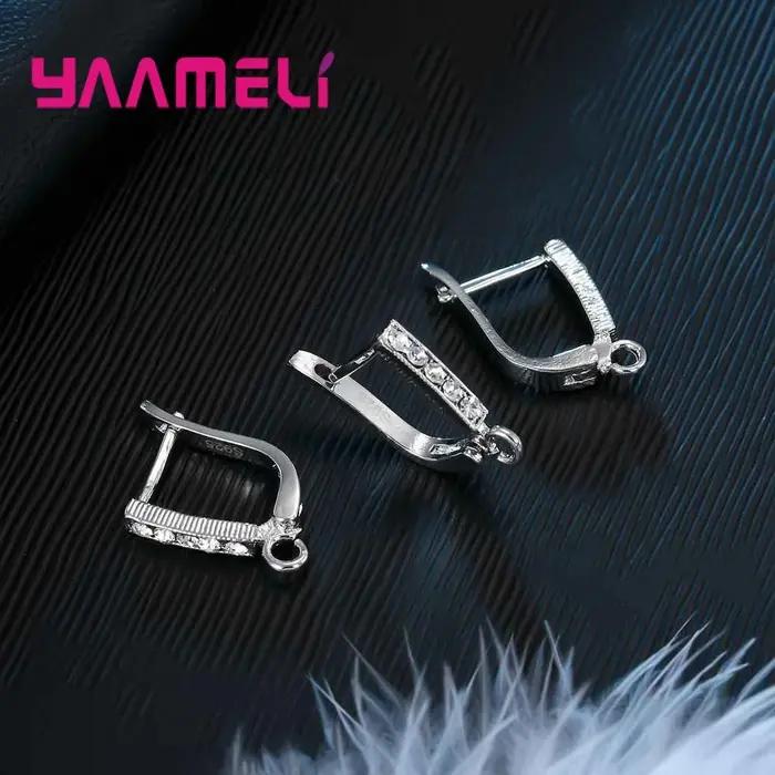 Boucles d'oreilles en argent Sterling 925 faites à la main