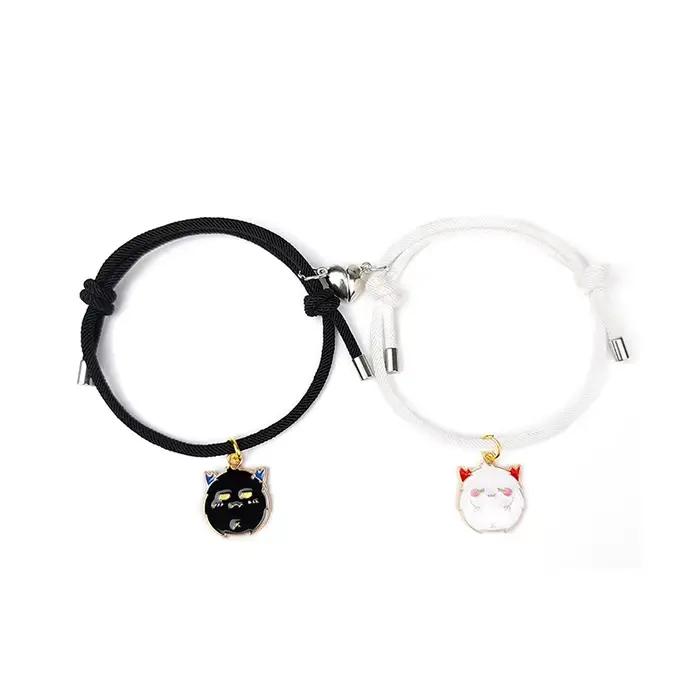 Bracelets d'attraction magnétique en forme de coeur pour couple romantique pour femmes hommes cadeau amitié occasion spéciale anniversaire fantaisie