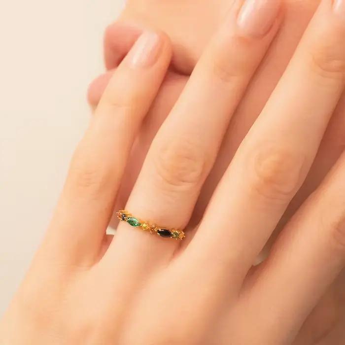 CANNER – bagues bleu ciel Turquoise violet en argent Sterling 925, plaqué or 18K, pour femmes et filles, bijoux fins, cadeaux