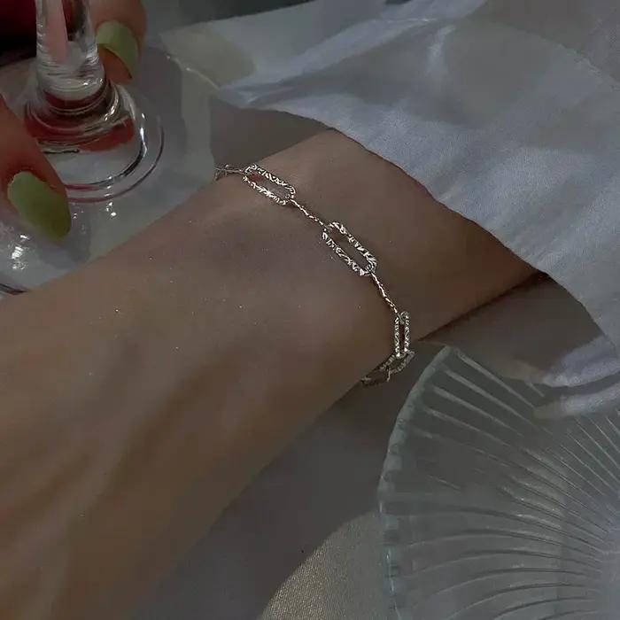 Bracelets en argent Sterling 925 avec strass pour femmes et filles, 6 pièces, luxe coréen, ciel étoi