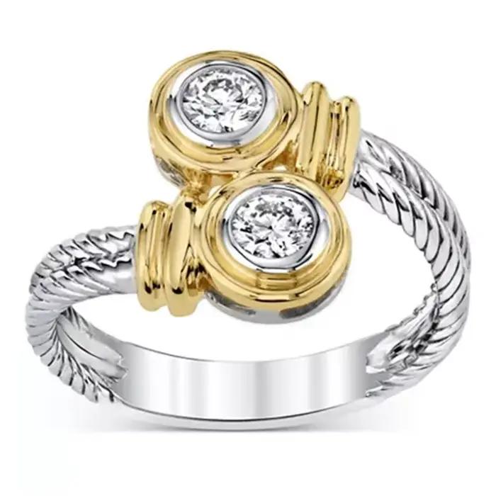 Huretailers-Bague entrelacée avec fermeture éclair pour femme, bague polyvalente, bande de conception, bijoux pour femmes, nouvelle arrivée