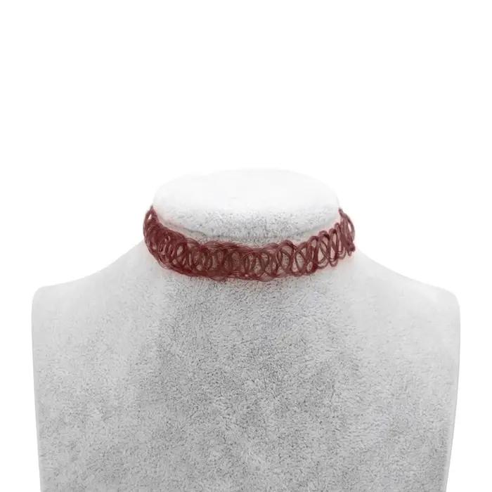 Collier Ras du Cou Gothique Mignon Punk Extensible Bijou Feminin Cadeau Fete Mariage Amis