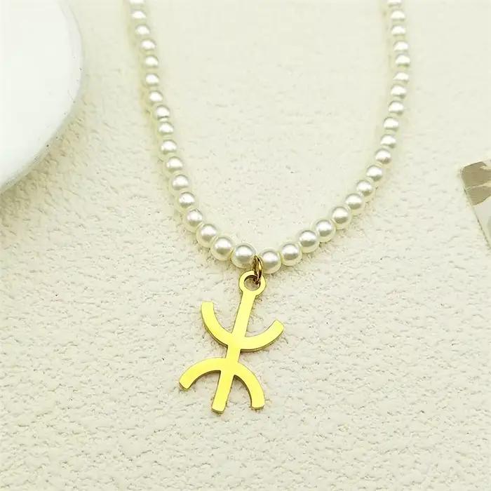 Colliers avec pendentif symbole des berbères d'afrique pour femmes et hommes