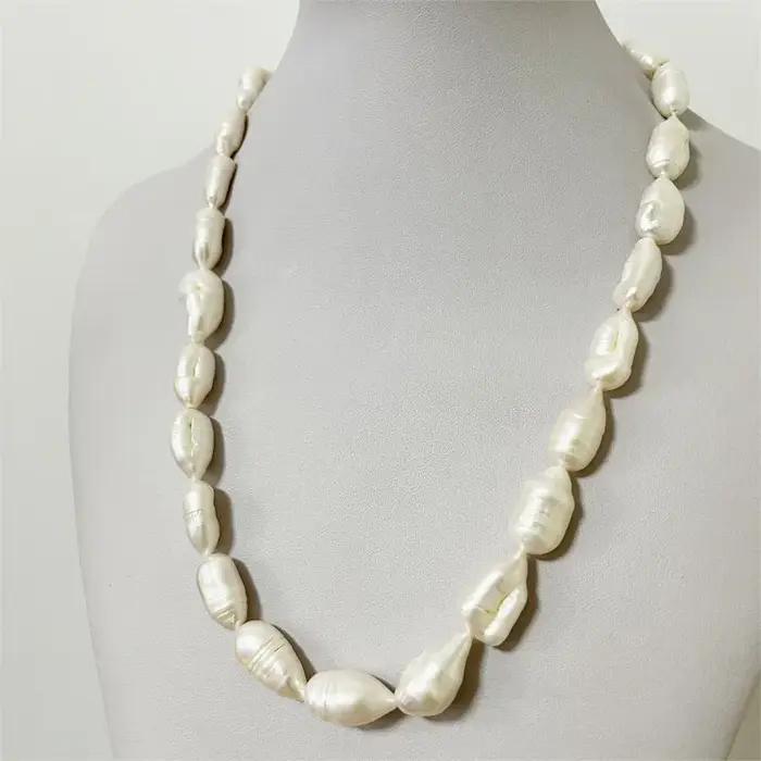 Grand collier de perles baroques naturelles 8*10*18-20MM