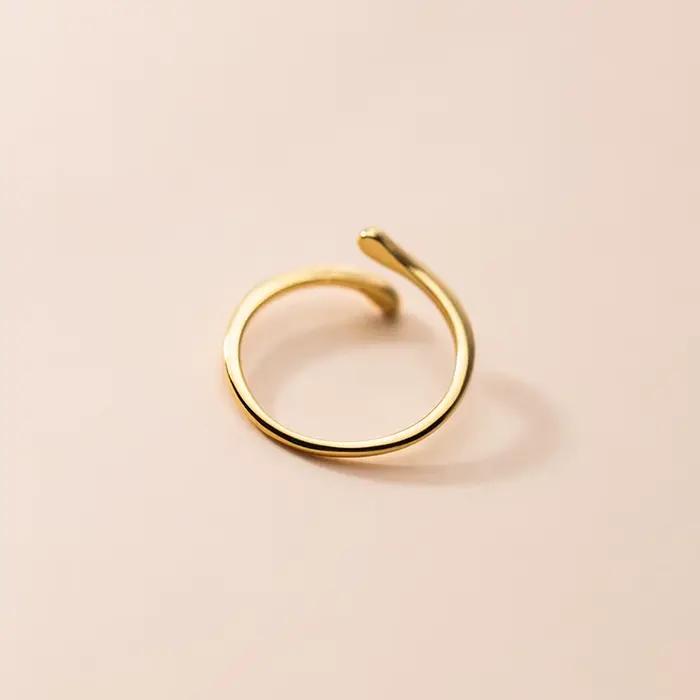 KAMIRA – bague ouverte brillante en argent Sterling 925