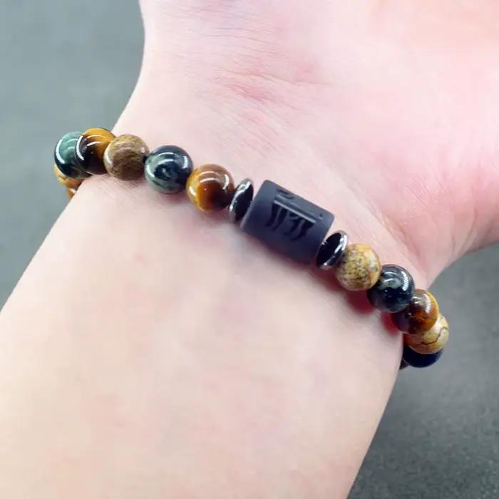 12 signes du zodiaque Bracelet Homme Constellation Bracelets hommes Cancer vierge lion balance Bracelet femmes amitié cadeau bijoux à portée de main