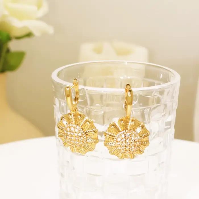 GZJPEI 2025 nouveau Dudai femmes ensemble de bijoux brillant zircon cubique haute qualité 18K plaqué or