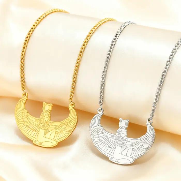 Jeshayuan – collier Isis de déesse égyptienne ancienne