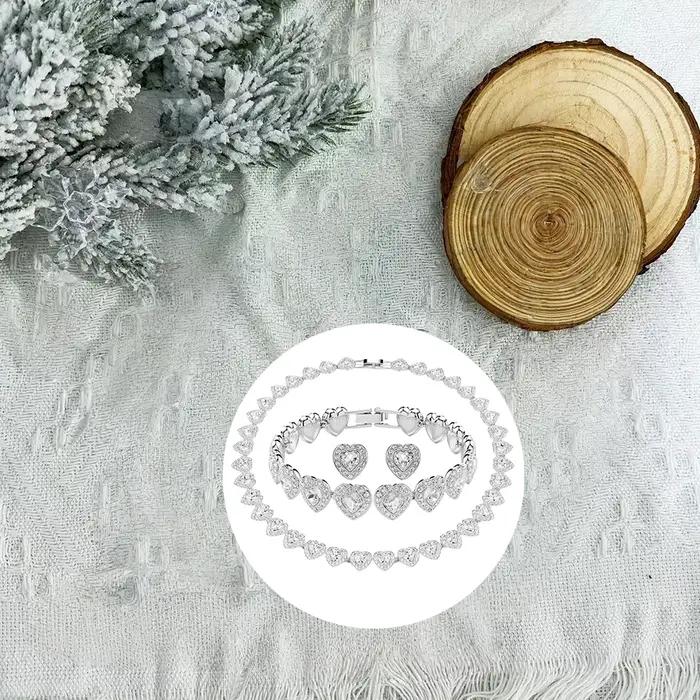 Ensemble de bijoux élégant en pierres précieuses pour femmes occasions spéciales mariage soirées