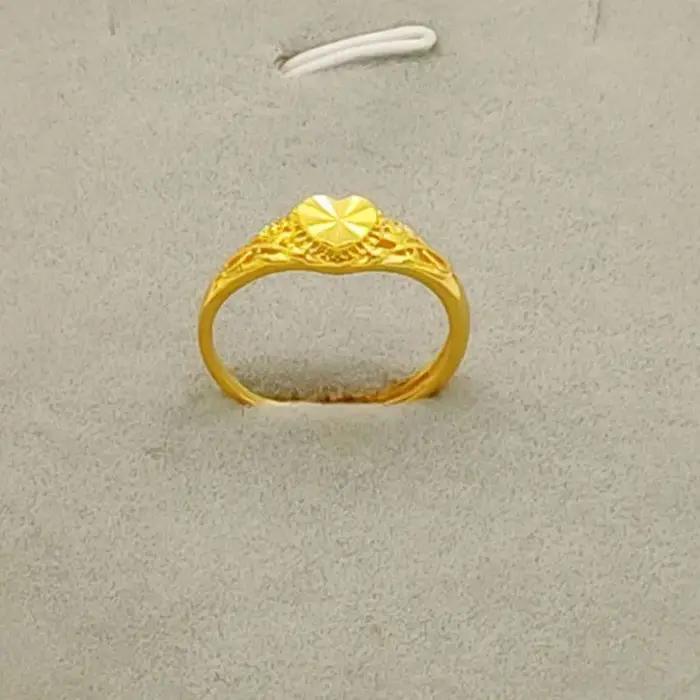 Bague réglable en or pur 18 carats pour homme et femme symbole d'amour éternel style classique pour occasions spéciales